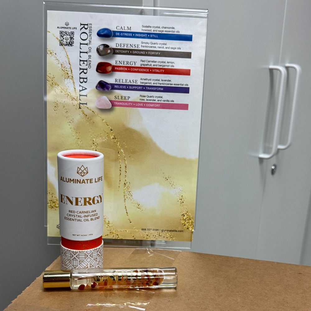 Energy Rollerball - Red and Gold